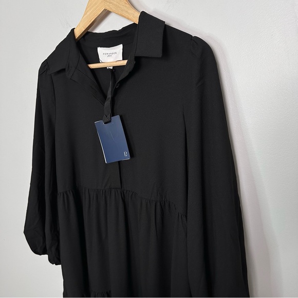 POMANDER PLACE Black Crepe Mabel Maxi Dress - Picture 8 of 11